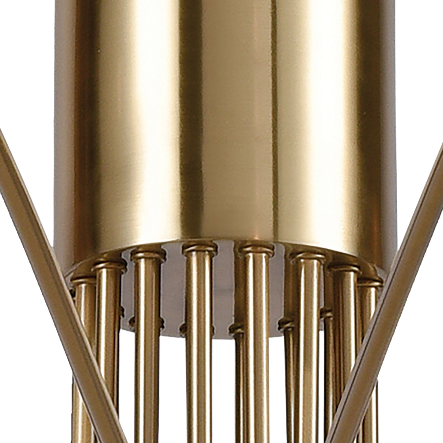 Scarab 47" 8-Light Chandelier Satin Brass by Elk