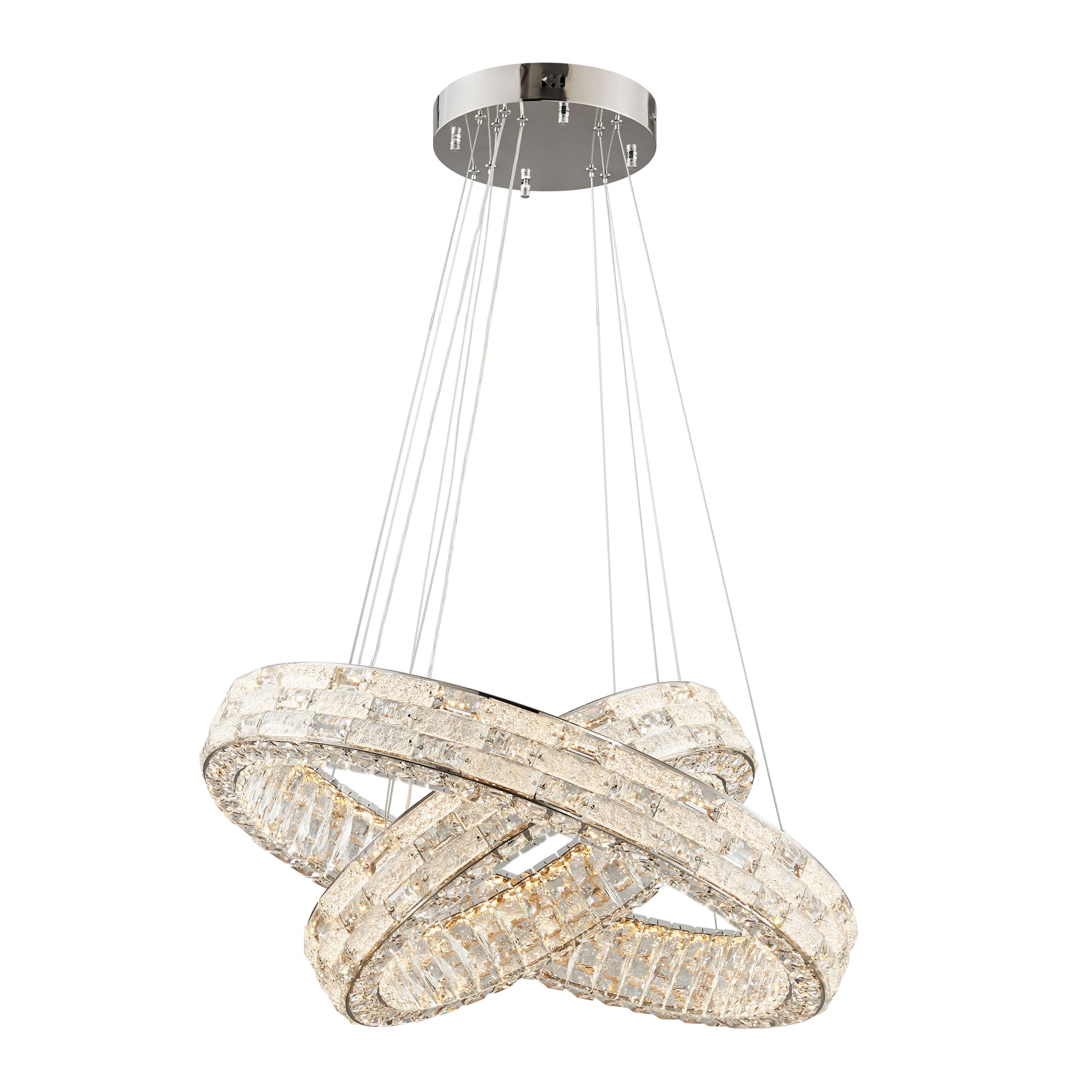 Helix Chandelier Chrome by Finesse Decor CH-680-R2