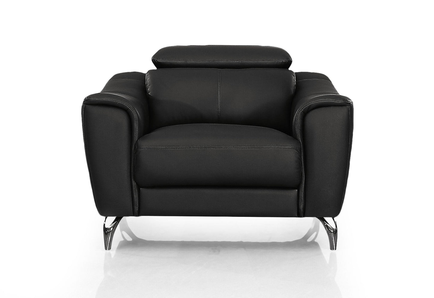 Divani Casa Danis Modern Black Leather Chair