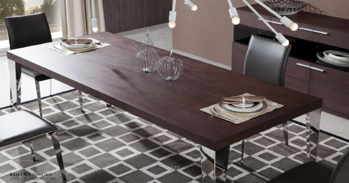 Daytona Modern Brown Oak Rectangle Dining Table