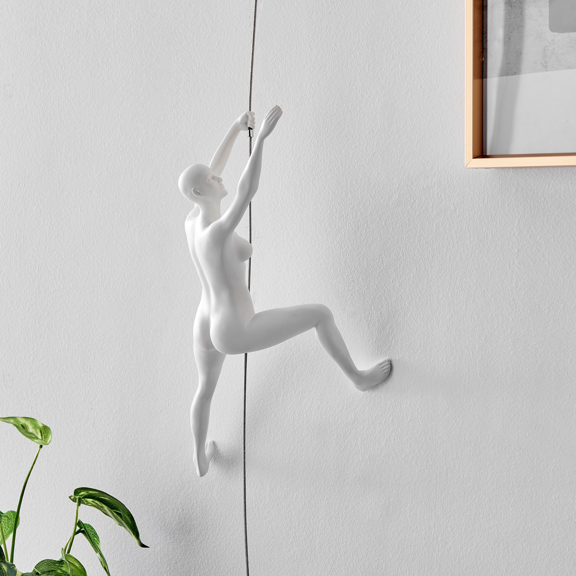 Climbing Couple Set of Two Wall Sculptures - Finesse Decor C-CL-COUPLE-MWNC