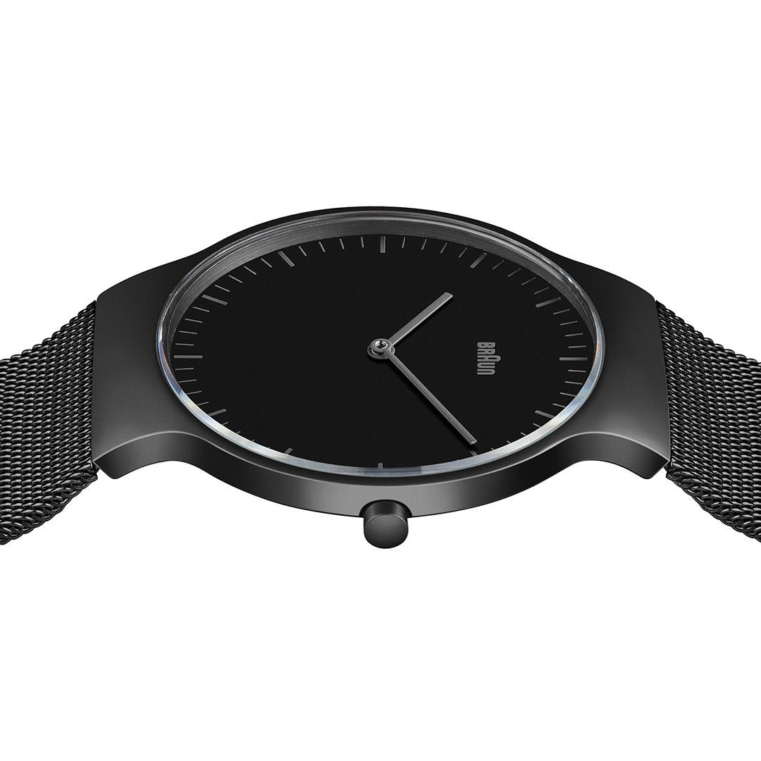 Braun BN0211 Classic Slim Watch – Black Mesh – official product view 3