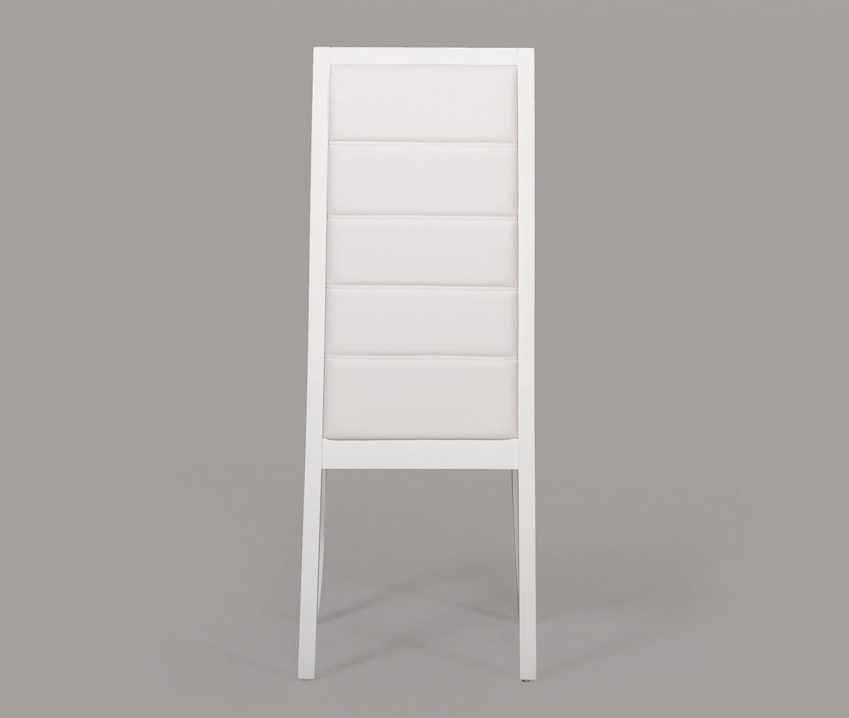 Donna Contemporary White Leatherette Dining Chair Set of 2