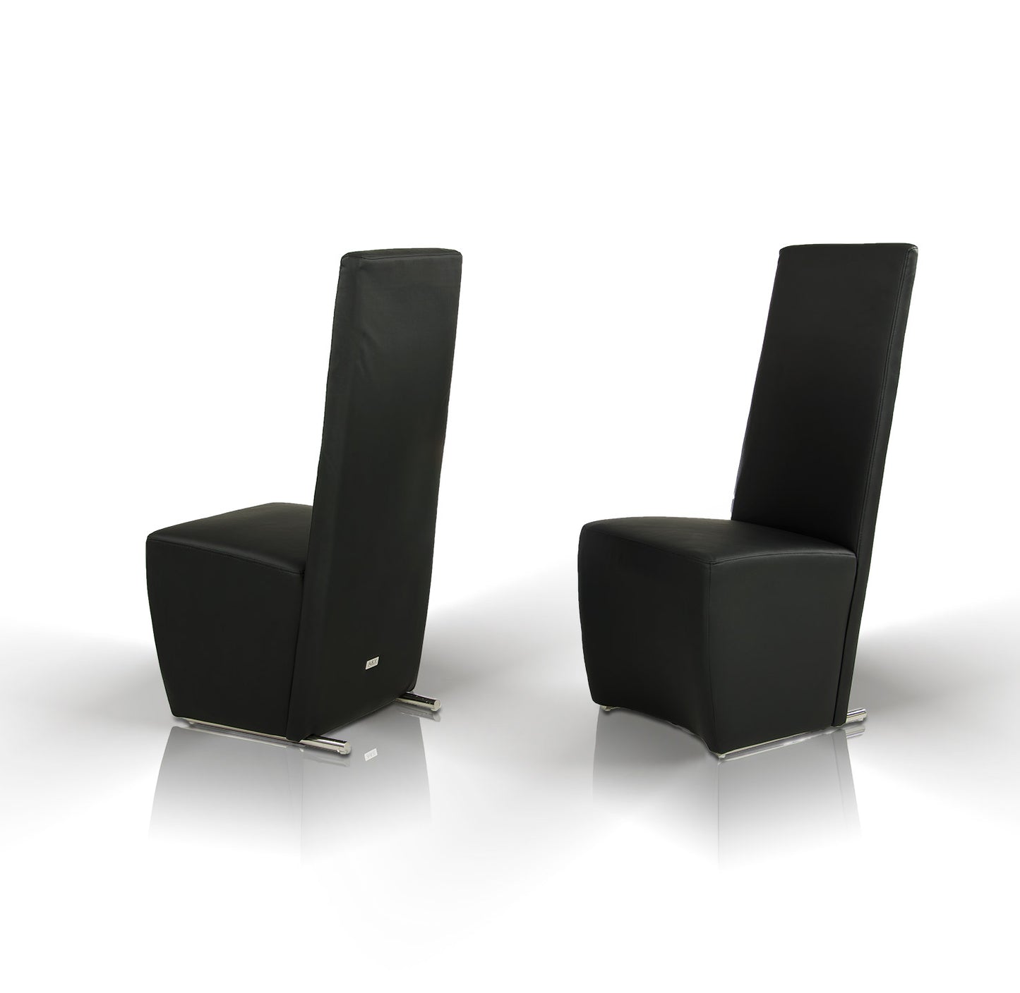 A&X Maud Modern Black Leatherette Dining Chair