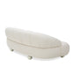 Divani Casa Duran Contemporary White Fabric Loveseat Sofa