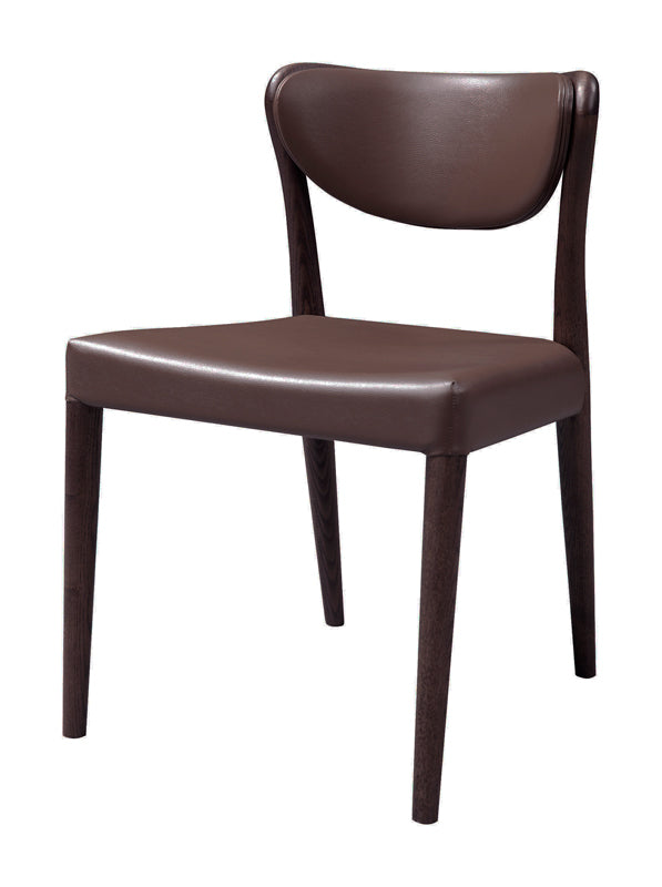 Union Modern Brown Oak Dining Chair Set of 2
