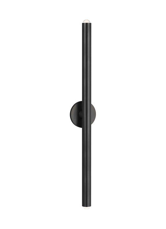 Extra Large Brass Cylinder Wall Light Ebell by Visual & Comfort & Co