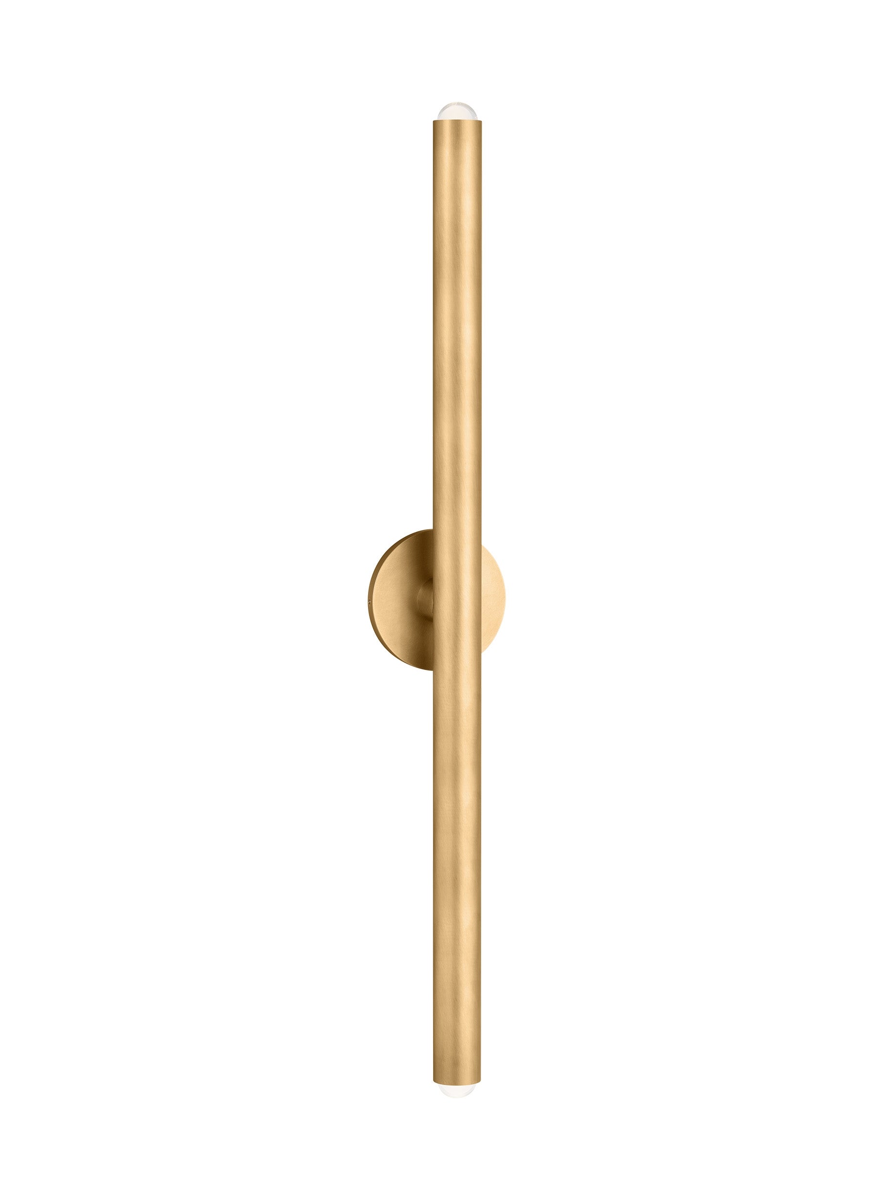 Extra Large Brass Cylinder Wall Light Ebell by Visual & Comfort & Co