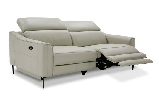 Divani Casa Eden Modern Grey Leather Sofa