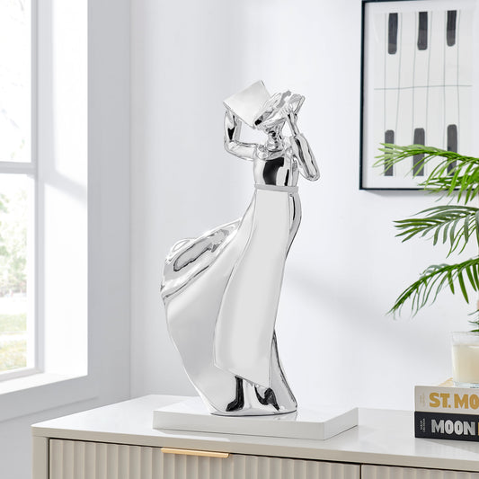 Solange Sculpture Chrome by Finesse Decor C-0421-3-C