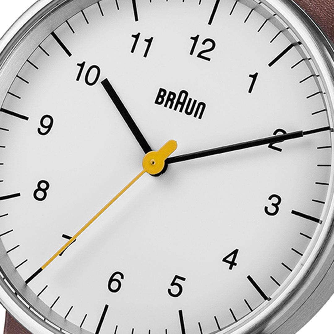 Braun BN0021 Classic Watch, White Dial, Brown Leather (photo 8 of 9)
