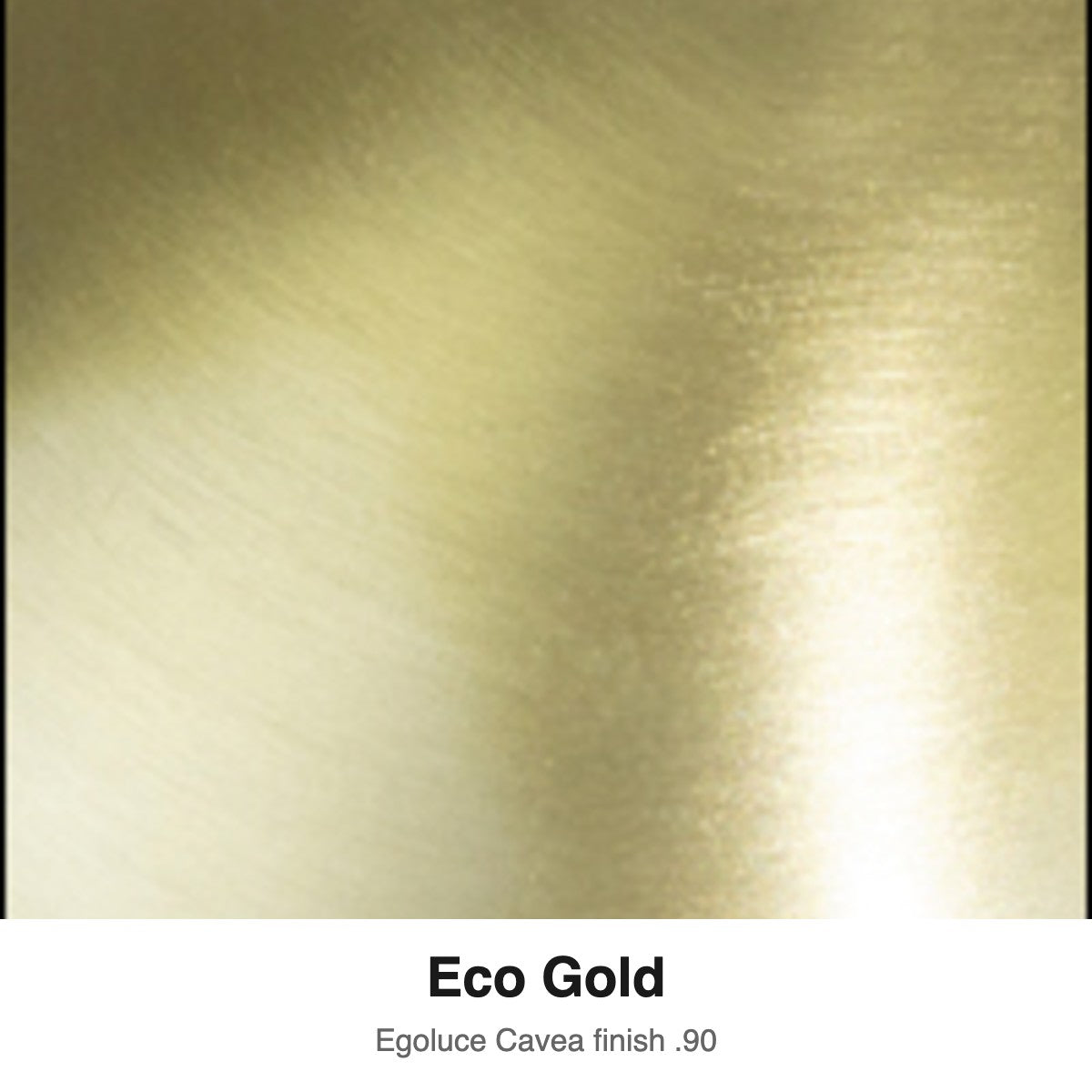 Egoluce Cavea finish swatch: Eco Gold (.90)