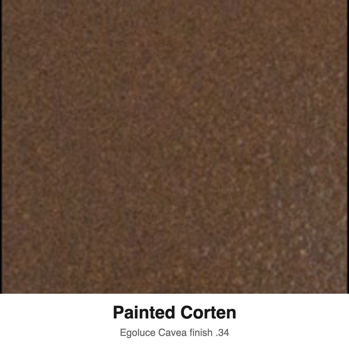Egoluce Cavea finish swatch: Painted Corten (.34)