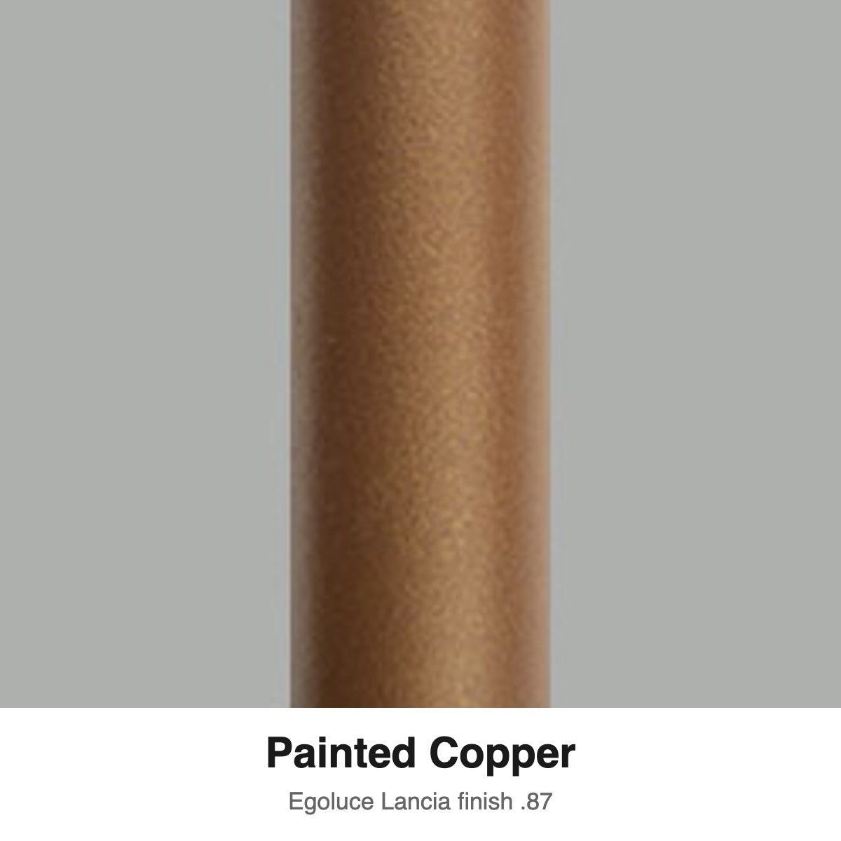 Egoluce Lancia finish swatch: Painted Copper (.87)