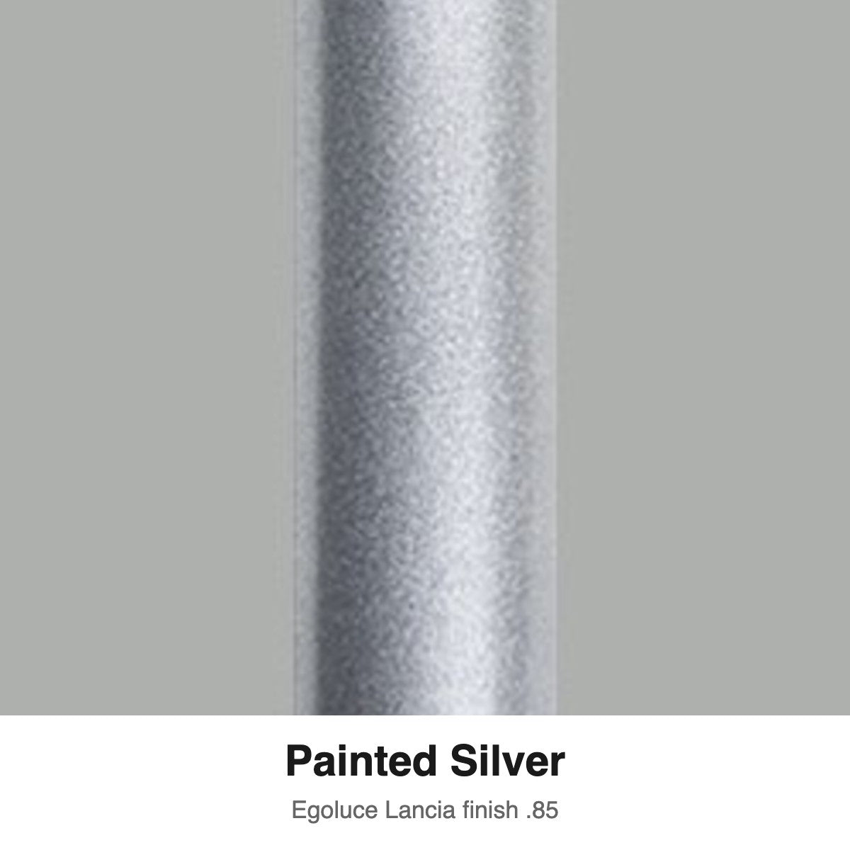 Egoluce Lancia finish swatch: Painted Silver (.85)