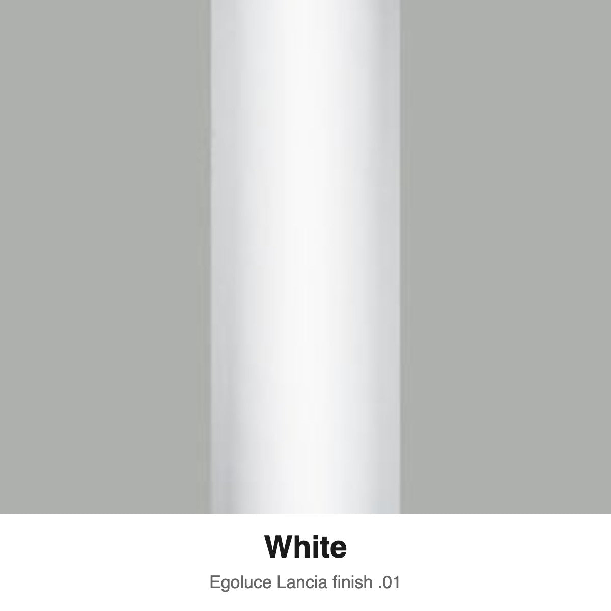 Egoluce Lancia finish swatch: White (.01)