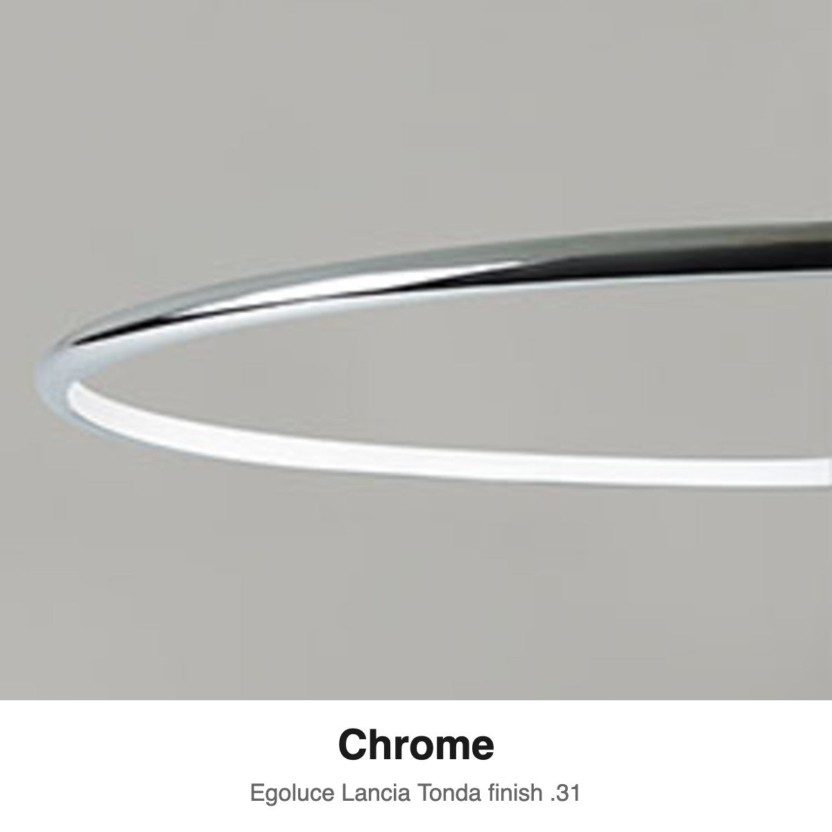 Egoluce Lancia Tonda finish swatch: Chrome (.31)