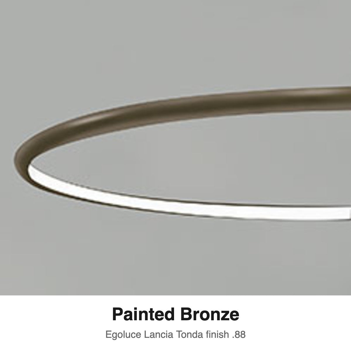 Egoluce Lancia Tonda finish swatch: Painted Bronze (.88)