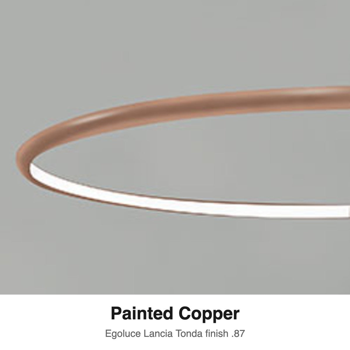 Egoluce Lancia Tonda finish swatch: Painted Copper (.87)