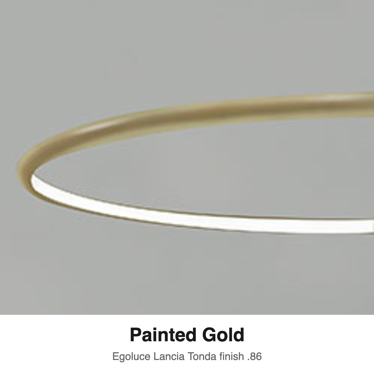 Egoluce Lancia Tonda finish swatch: Painted Gold (.86)