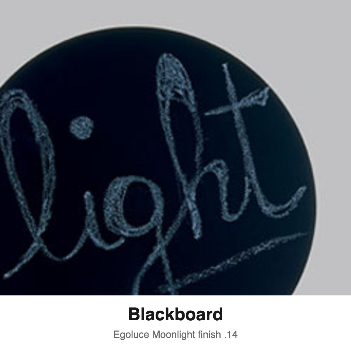 Egoluce Moonlight finish swatch: Blackboard (.14)