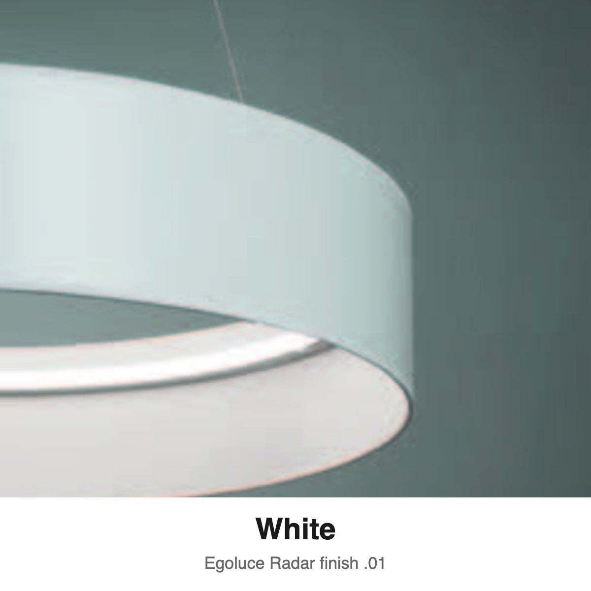 Egoluce Radar finish swatch: White (.01)