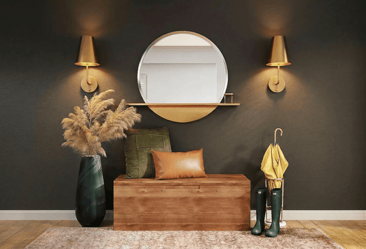 Modern Lantern Emily cordless lamp in Antique Brass