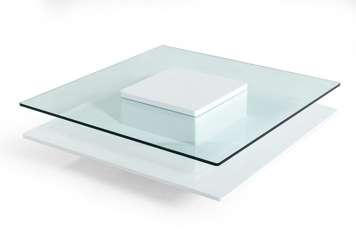 Emulsion Modern White Coffee Table