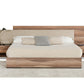 Nova Domus Matteo Italian Modern Walnut and Fabric Bedroom Set