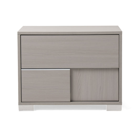 Modrest Ethan Italian Modern Grey Nightstand