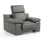 Lamod Italia Evergreen Modern Black Italian Leather Sofa Set