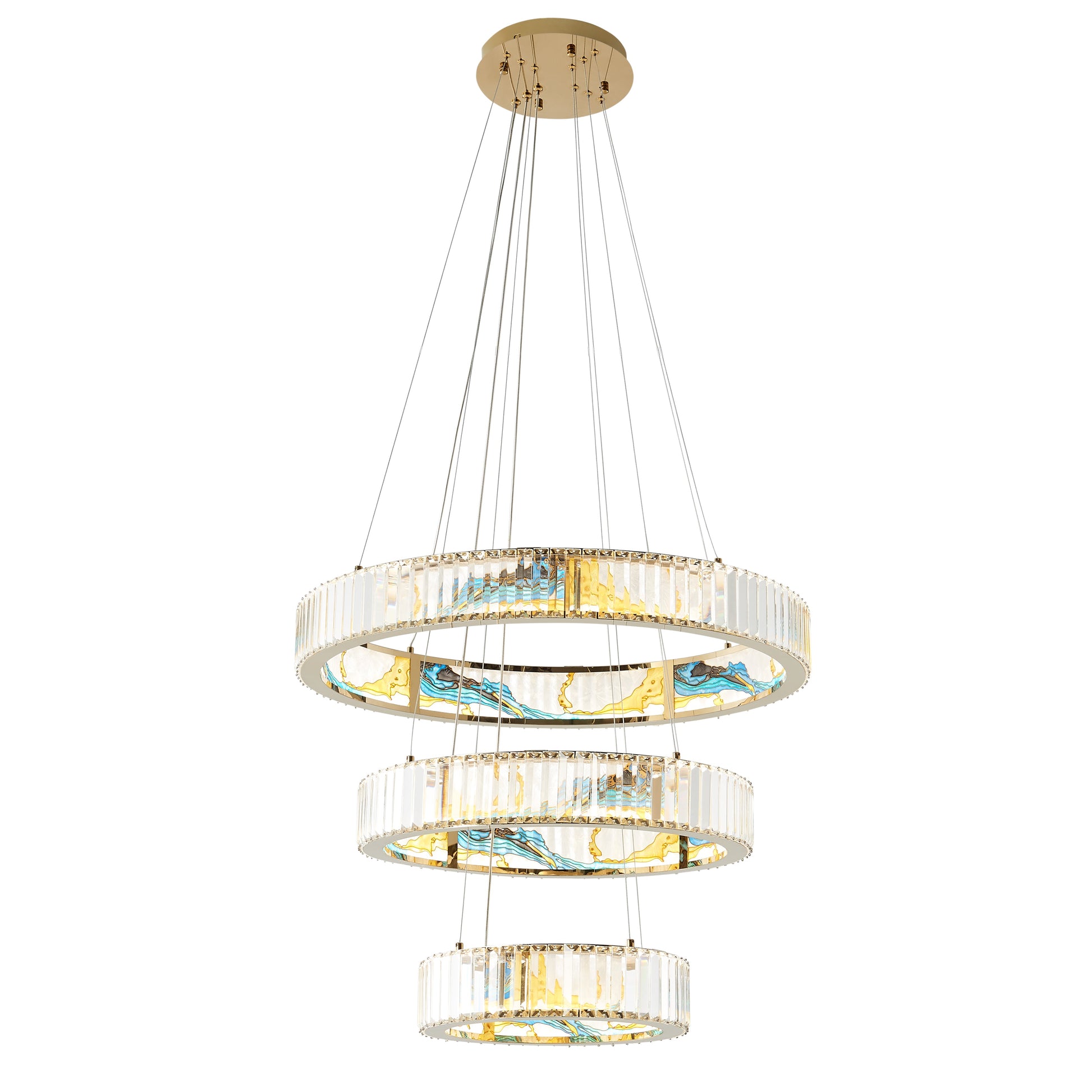 Boeseman's Colorful Chandelier - Finesse Decor CH-1163-3R