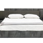 Nova Domus Ferrara California King Modern Volcano Oxide Grey Bed with Nightstands