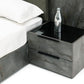 Nova Domus Ferrara California King Modern Volcano Oxide Grey Bed with Nightstands