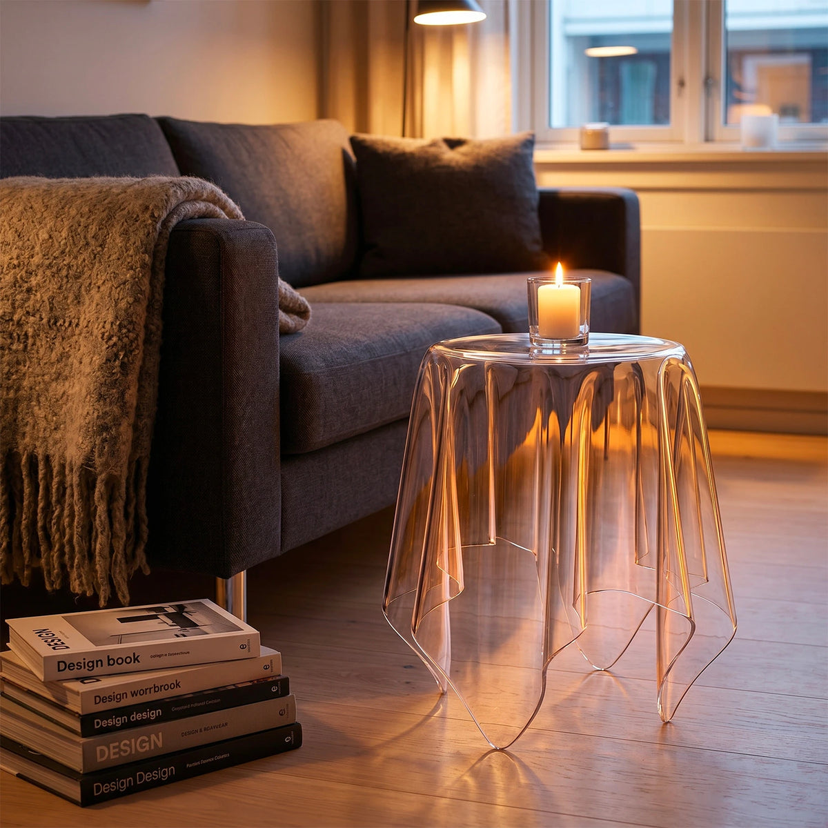 Essey Illusion side table clear acrylic side table, photo 6