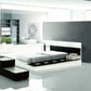 Impera Modern Black and White Lacquer Walk-on Platform Bed