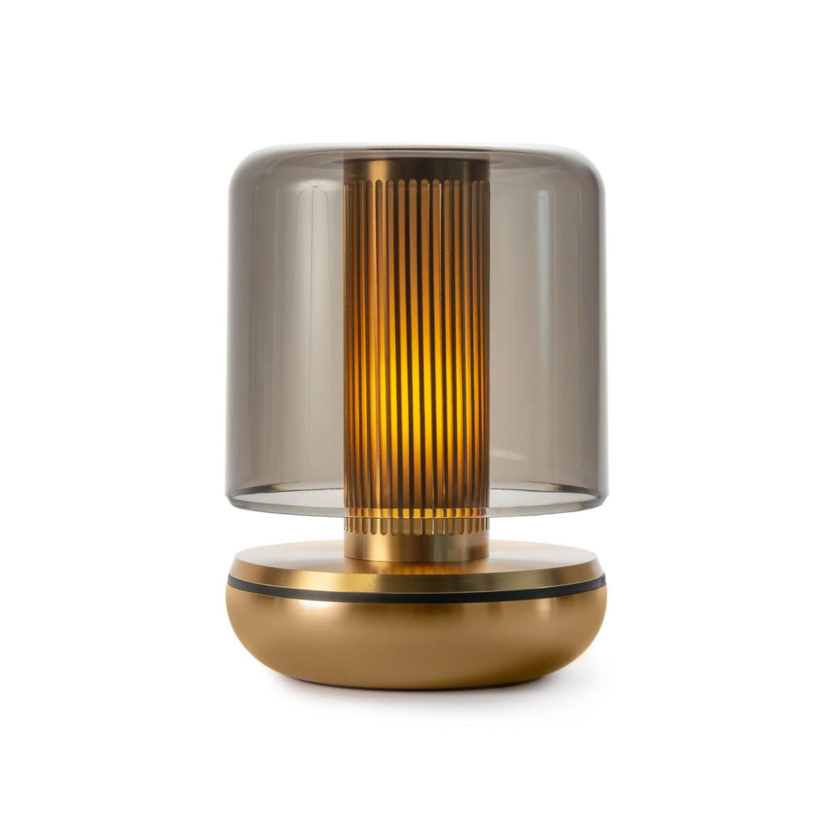 Humble Firefly V2 Cordless Table Lamp by Humble, Gold with Smoked Shade (image 8)