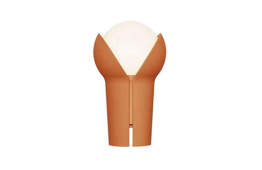 Fluro green portable LED light for children's room night light or emergency power outage backup.