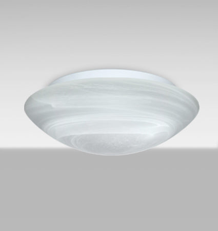 Besa Nova 16 – Marble glass, lit, angled view