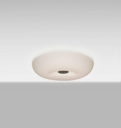 Besa Nimbus 10 Opal Matte glass lit, angled view