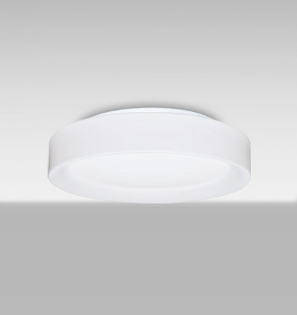 Besa Pella 13 Opal Matte glass lit from below, angled view