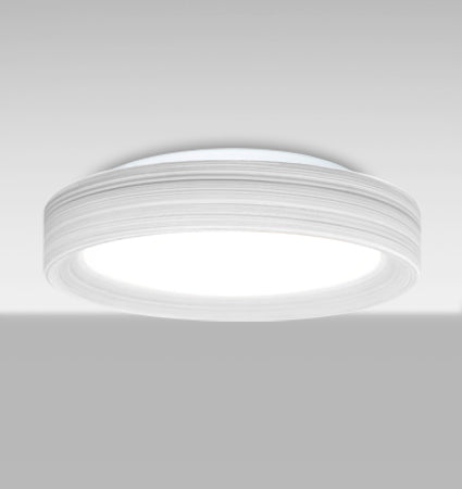 Besa Pella 16 Chalk glass lit from below, angled view