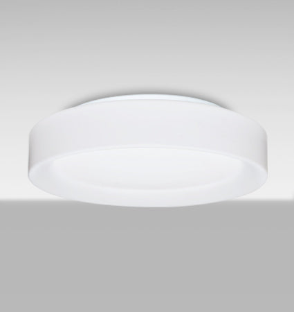 Besa Pella 16 Opal Matte glass lit from below, angled view
