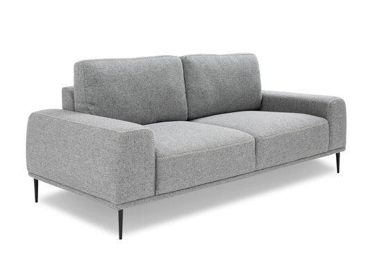 Divani Casa Fonda Modern Grey Fabric Sofa