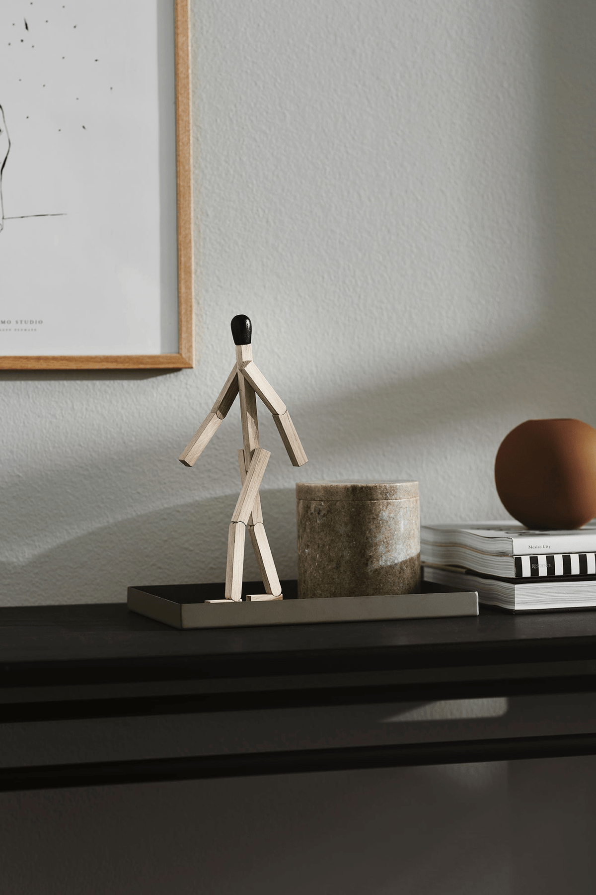 Boyhood Match Man wooden figure in oak, Small (image 11)