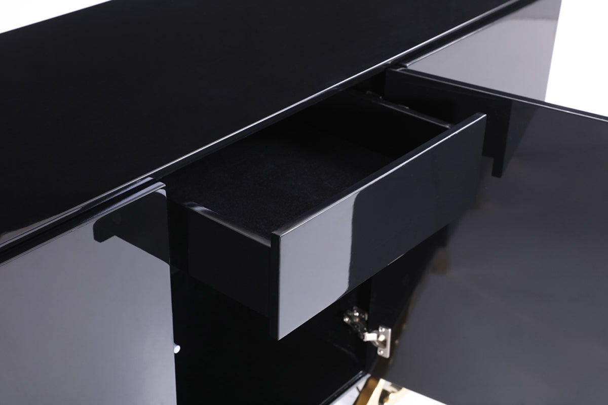 Modrest Legend Modern Black and Gold Buffet