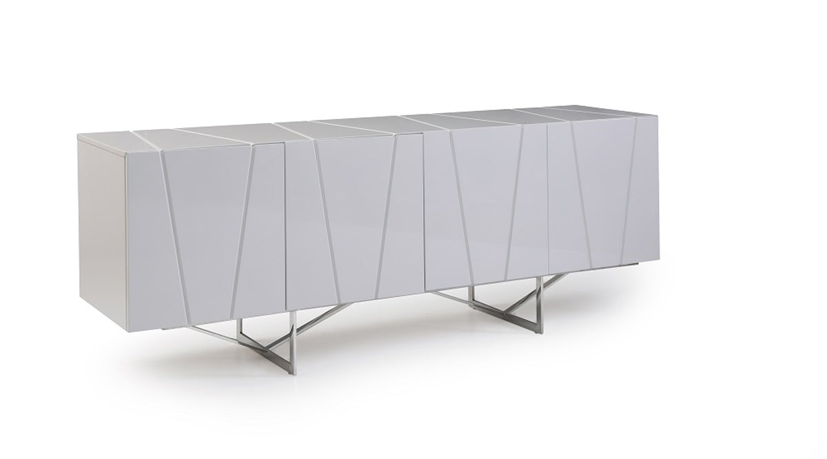 Chrysler Modern White High Gloss Buffet