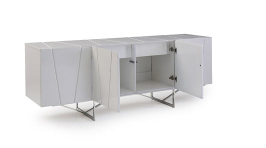 Chrysler Modern White High Gloss Buffet