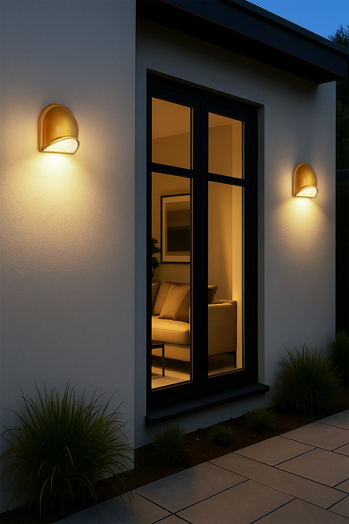 Besa Gabby wall sconce – on the wall