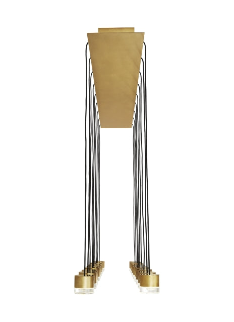 Contemporary 18 Light Crystal LED Chandelier & Commercial Home by Visual & Comfort & Co